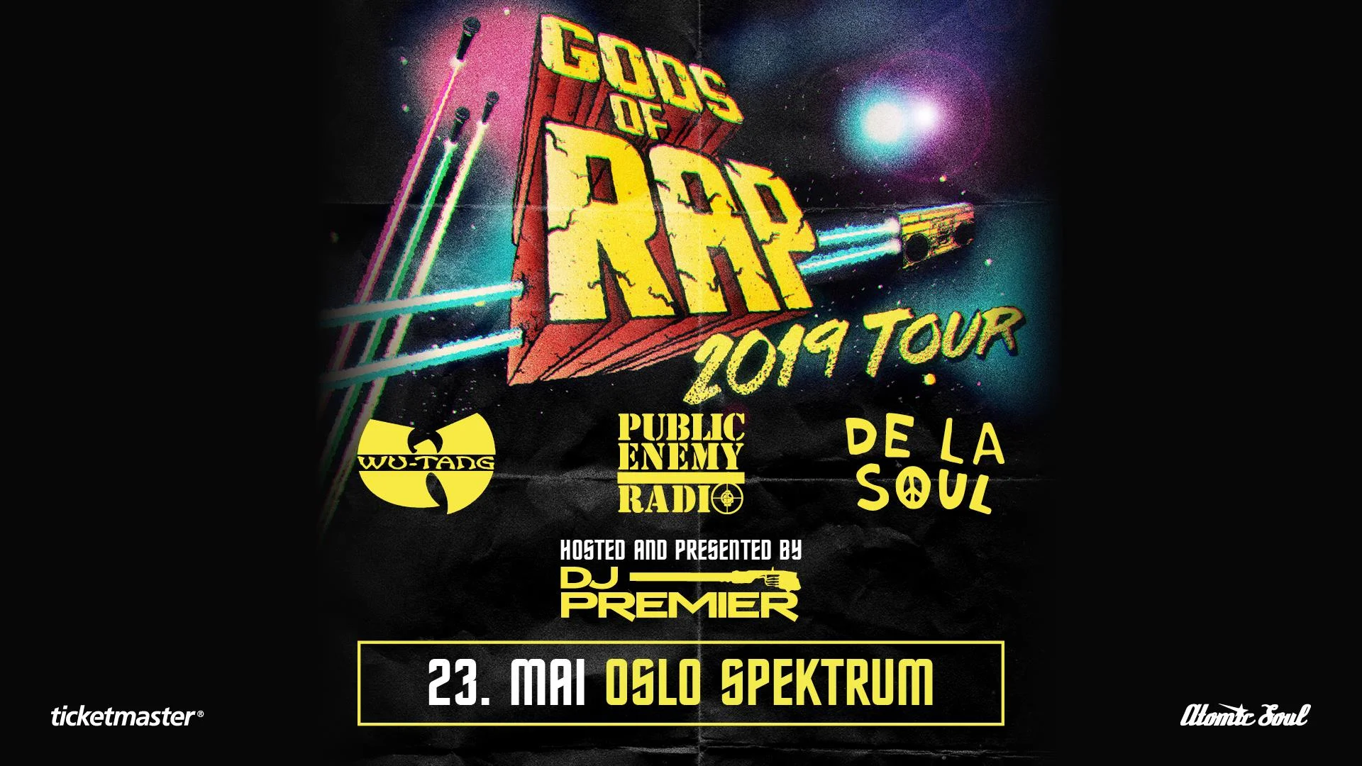 Gods Of Rap: Wu-Tang Clan, Public Enemy, De La Soul + DJ Premier