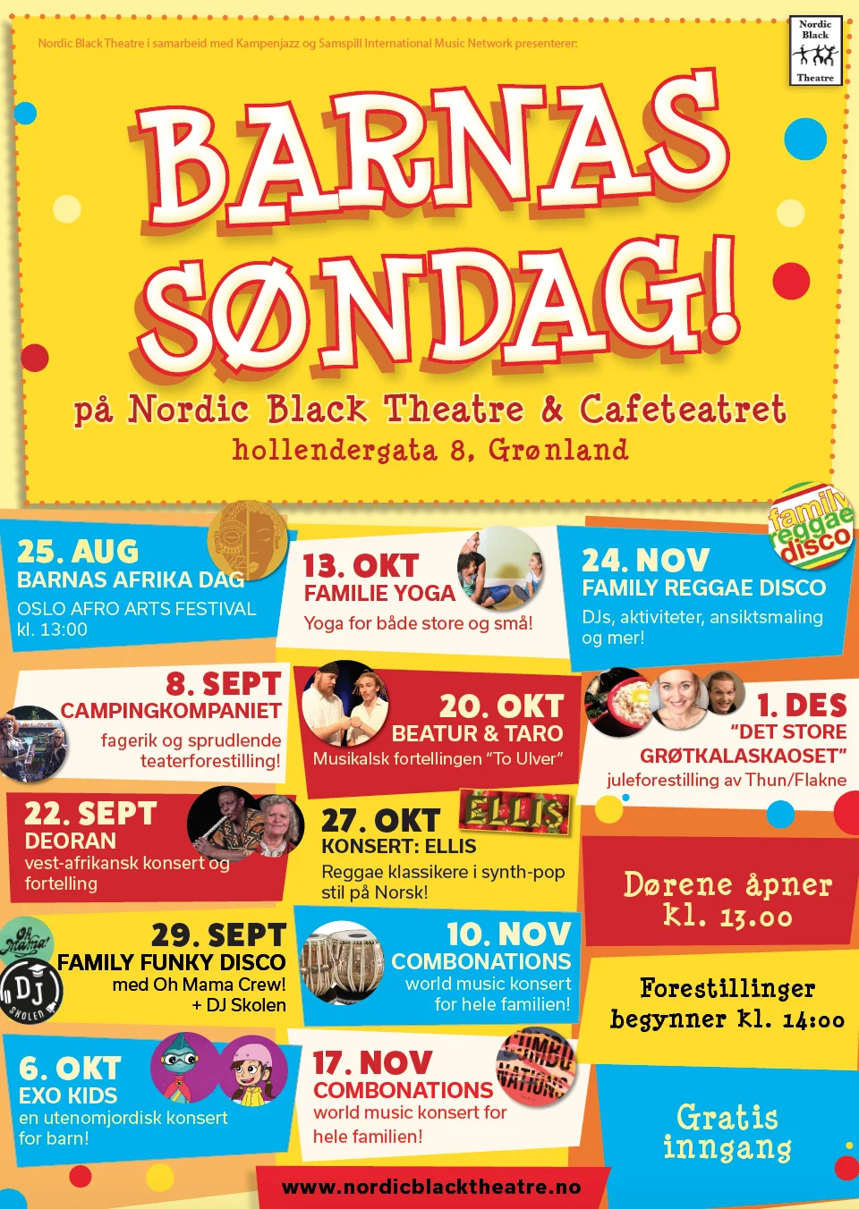 Barnas Søndag - Gratis Inngang