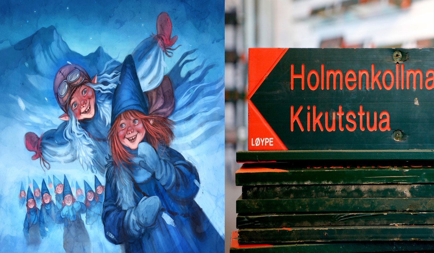 Julemarked og skiltsalg i Holmenkollen