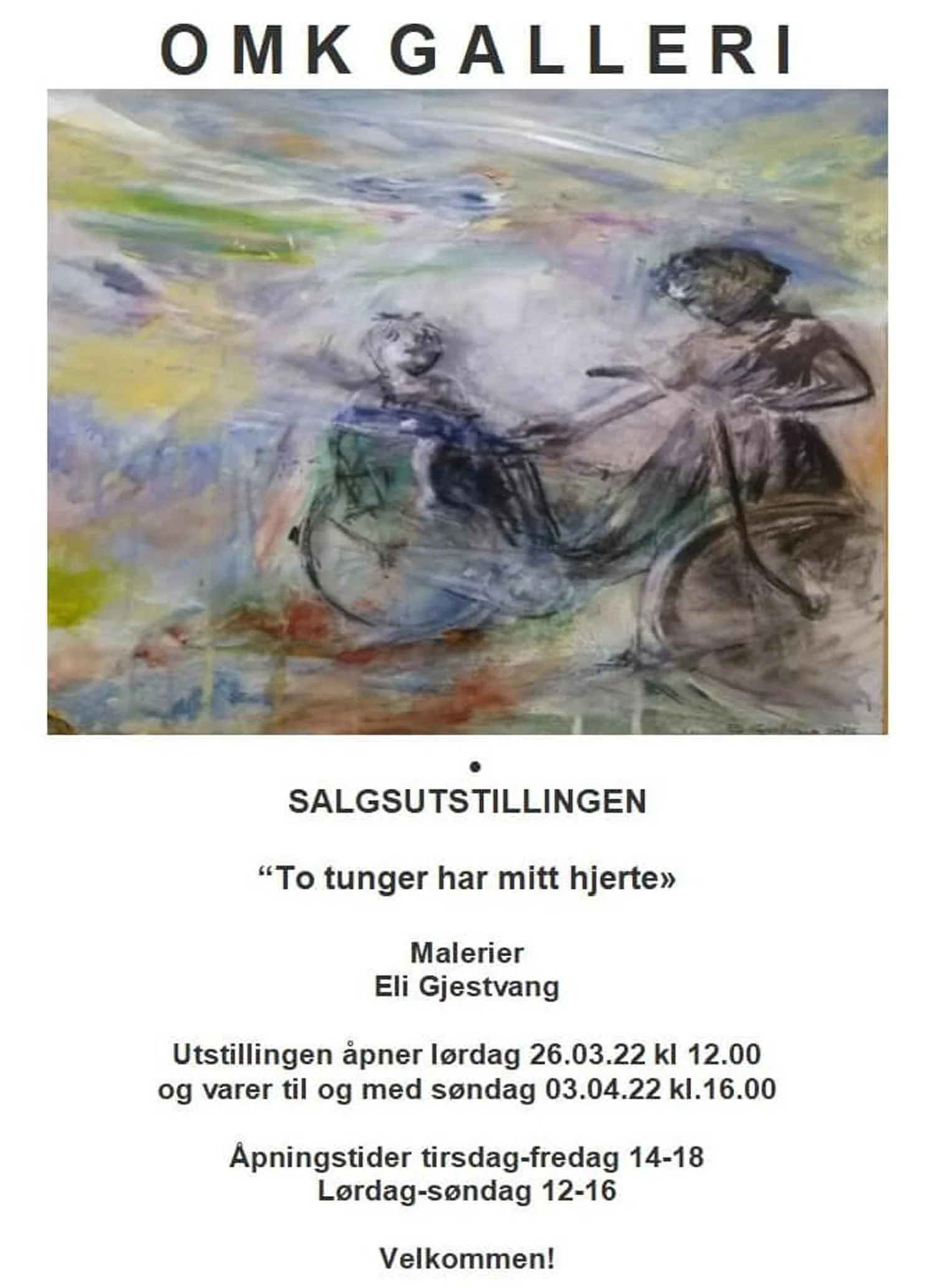 Galleri OMK: Eli Gjestvang stiller ut 26.3. - 3.4.
