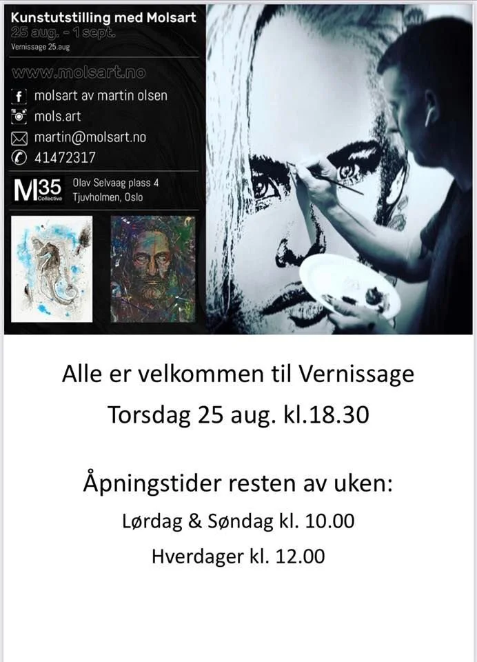 Kunstutstilling med Molsart