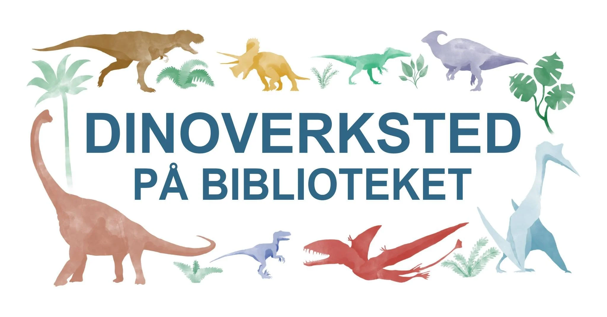 Klipp og lim i biblioteket: Dinoverksted