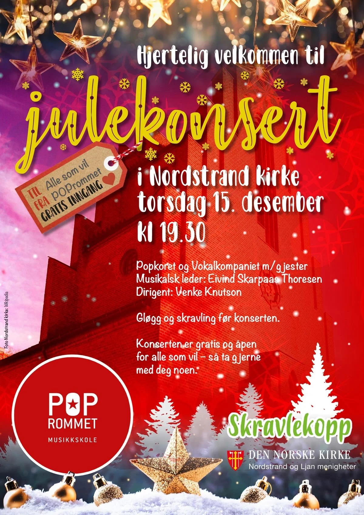 Julekonsert i Nordstrand kirke - Gratis