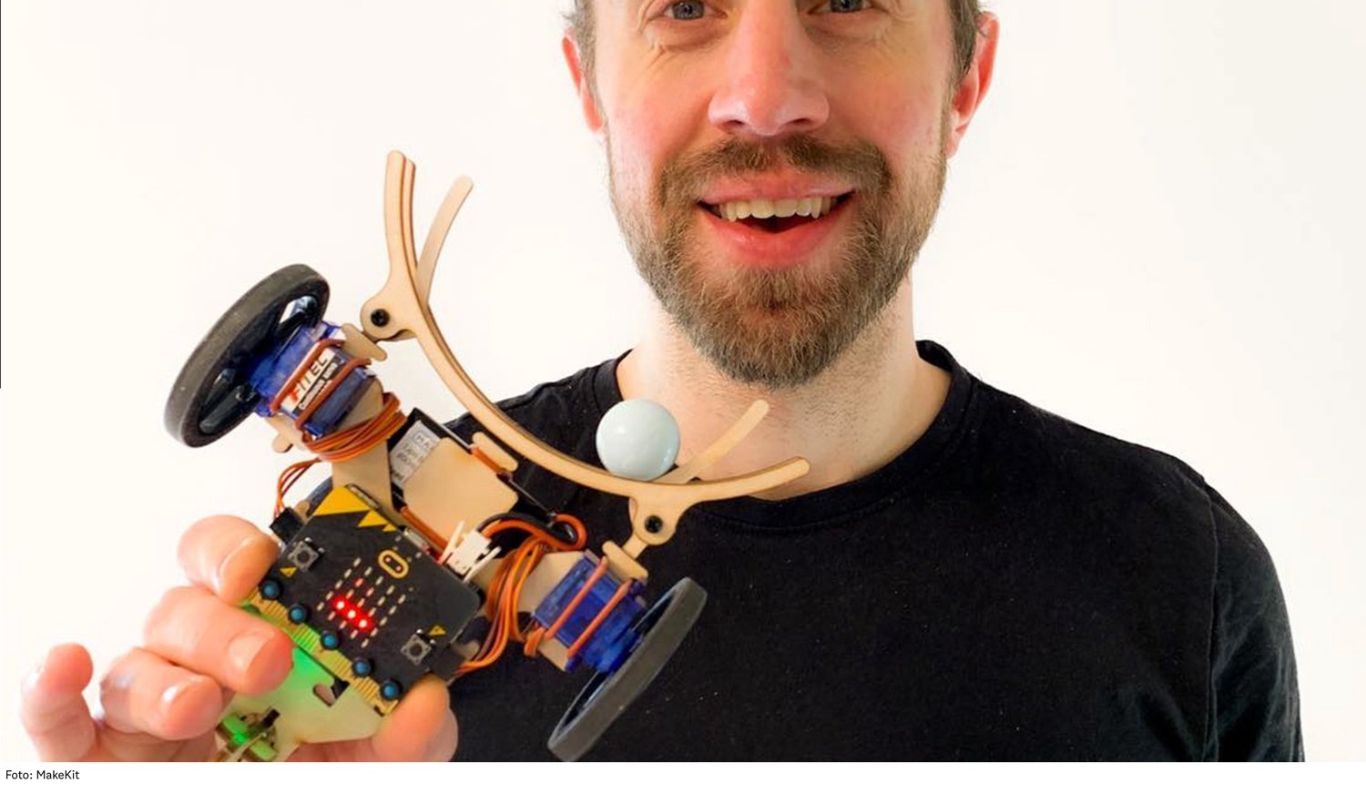 Lørdagsaktivitet for barna: bygg en robot-bil med MakeKit