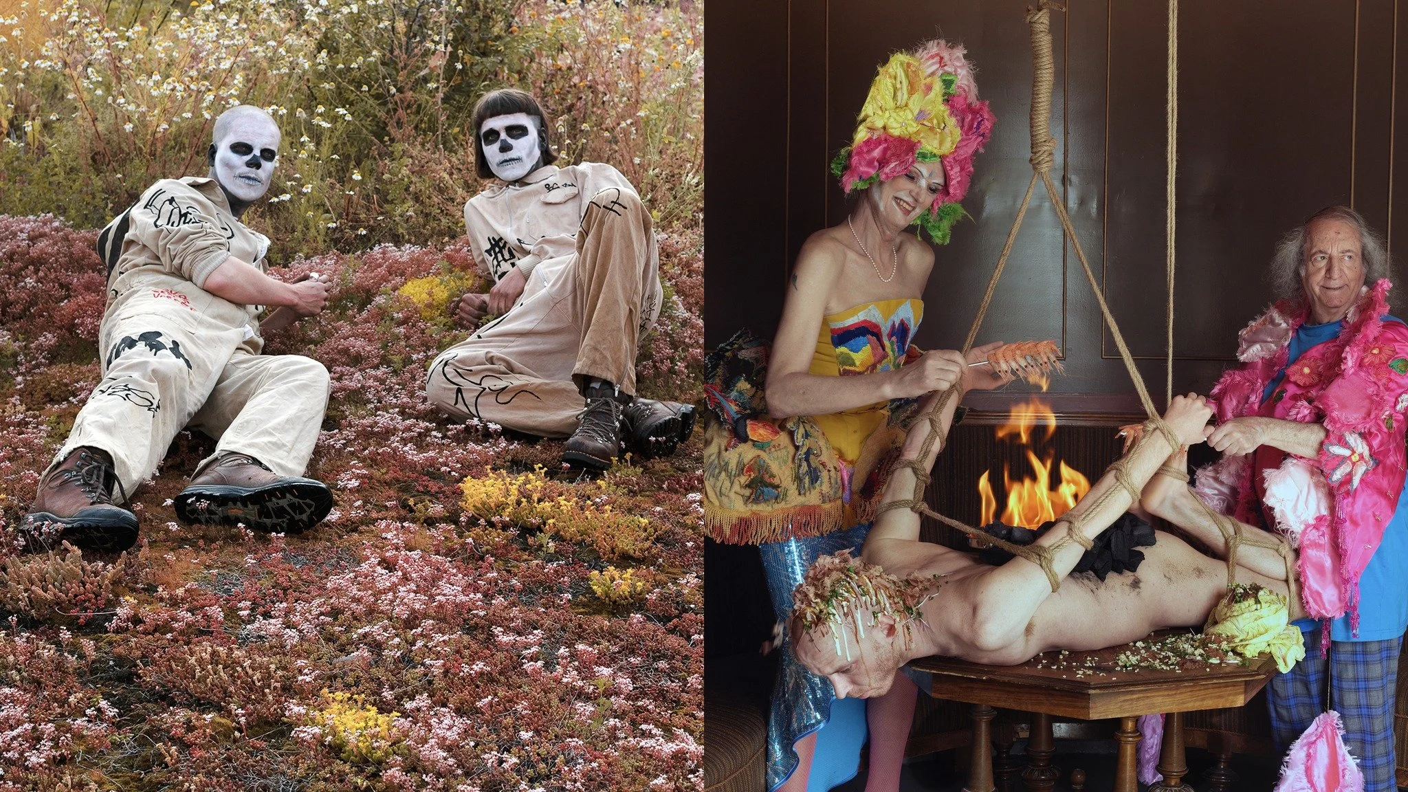 Marius Presterud med utstillingen "Smoke Breather", og Tor Erik Bøe med "PITY FUCK PUDDLE"