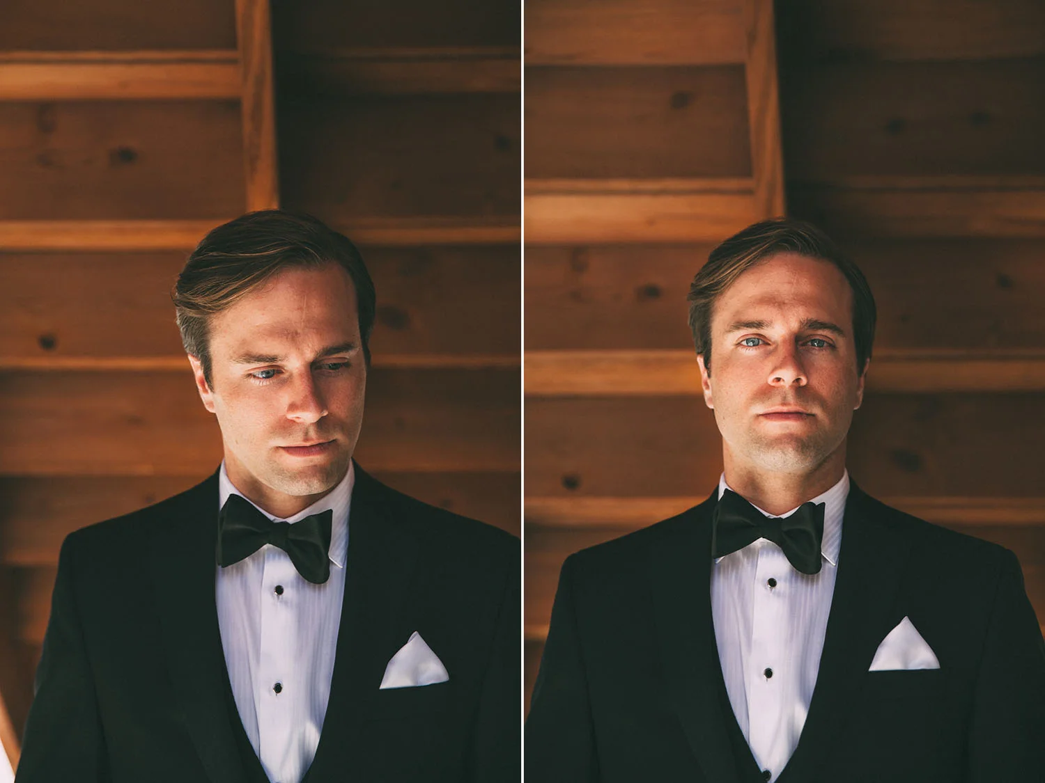 Groom on wooden background