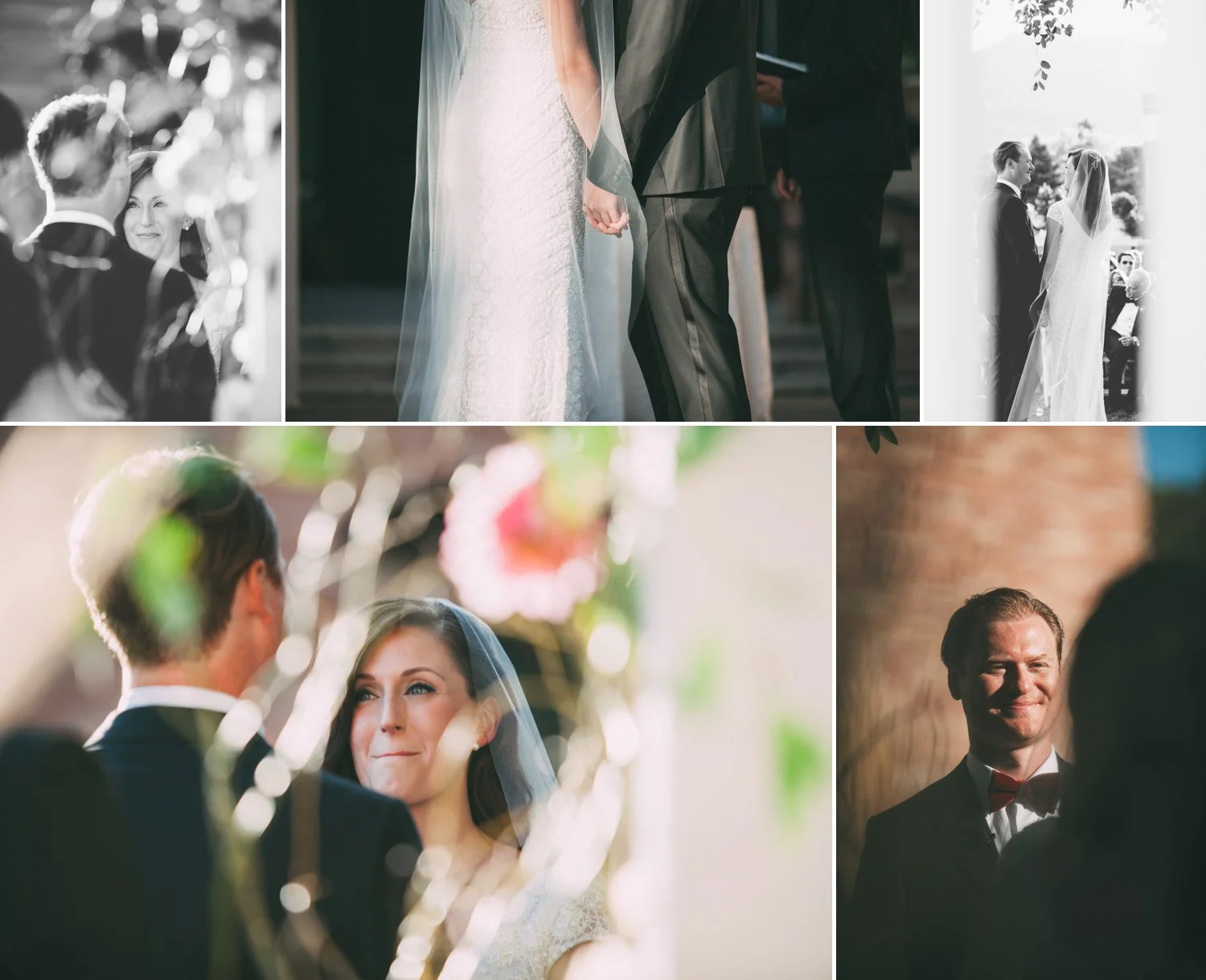 bride and groom during the wedding ceremony