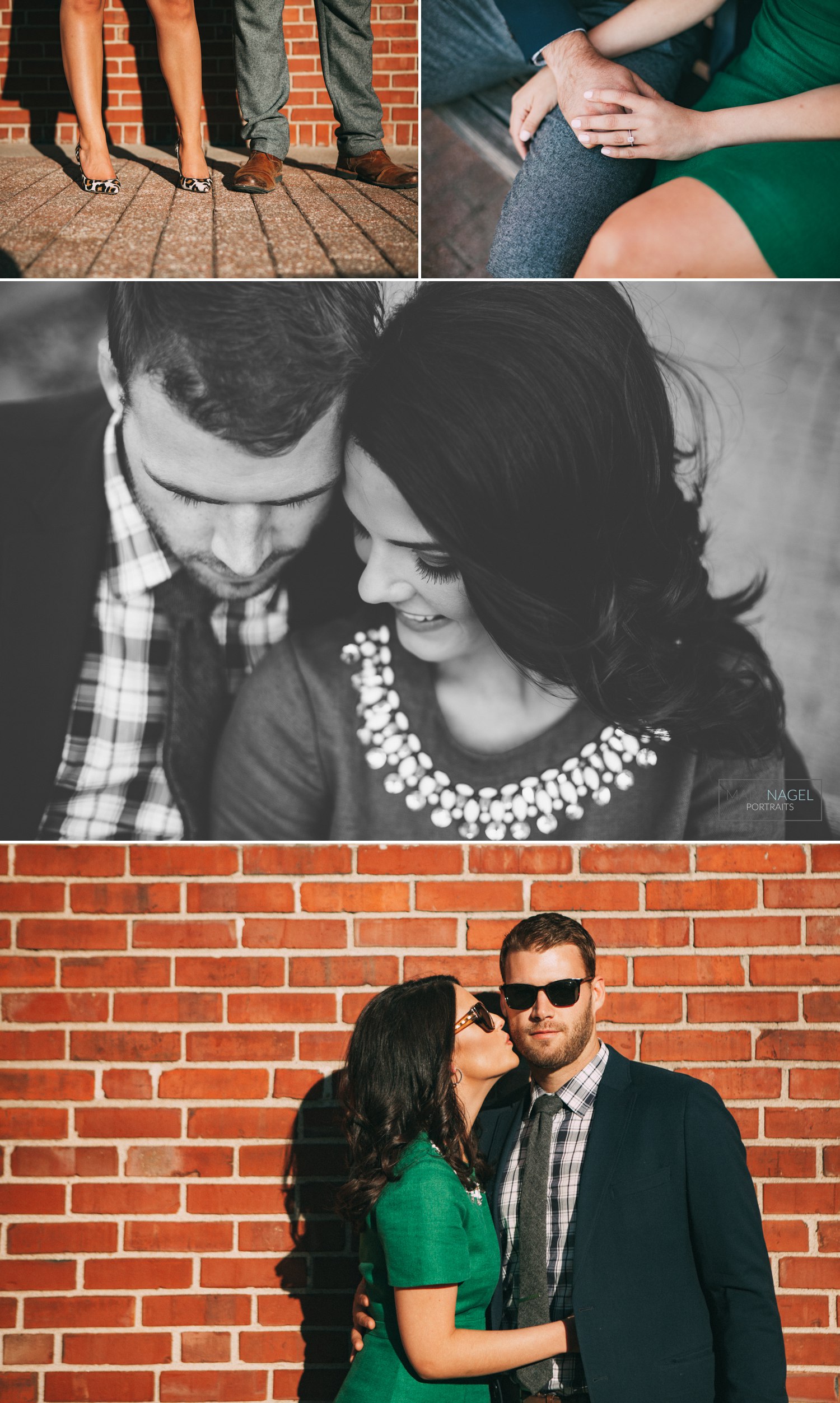 engagement photo session downtown kansas city urban