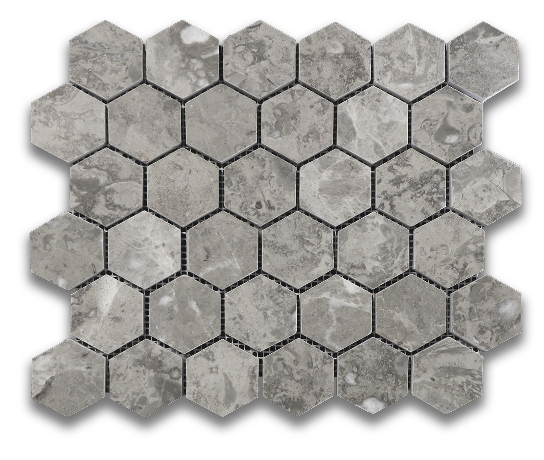 Sage Gray Hexagon