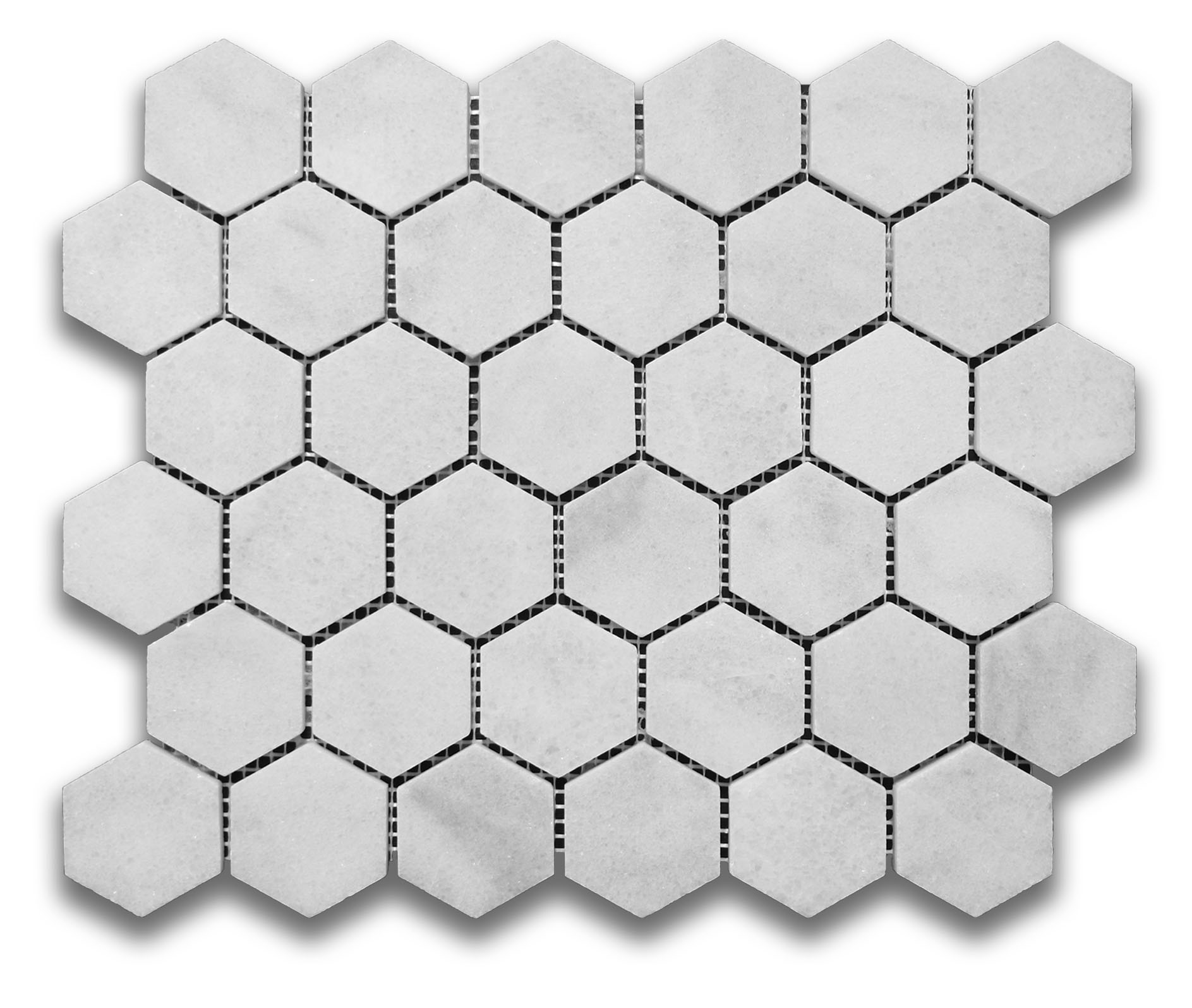 Glacier White Hexagon