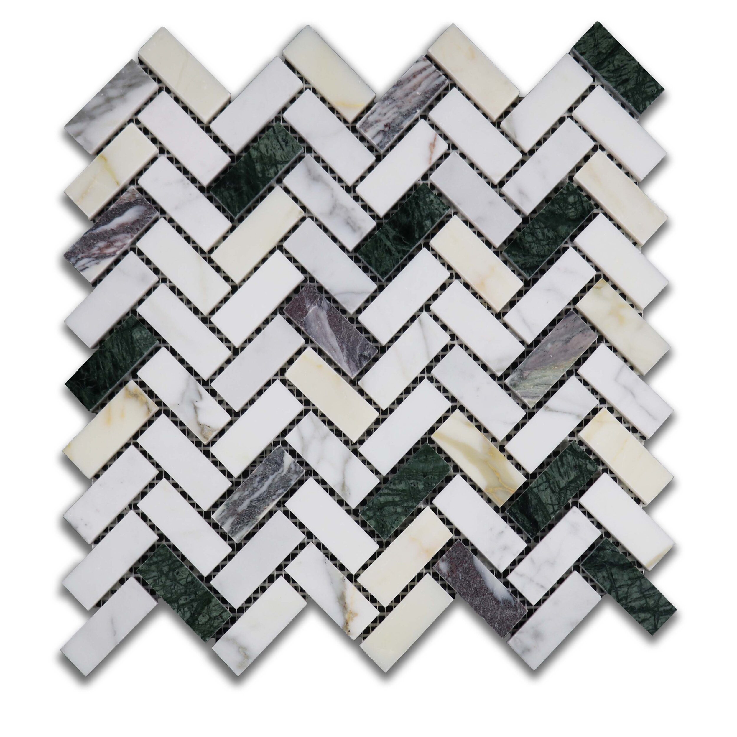 Monet Mini Herringbone Mosaic