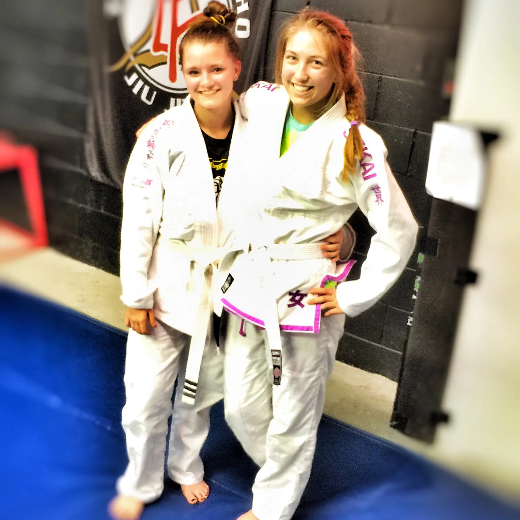 These girls just started training but they are working harder and are at the gym more often than most people. 
