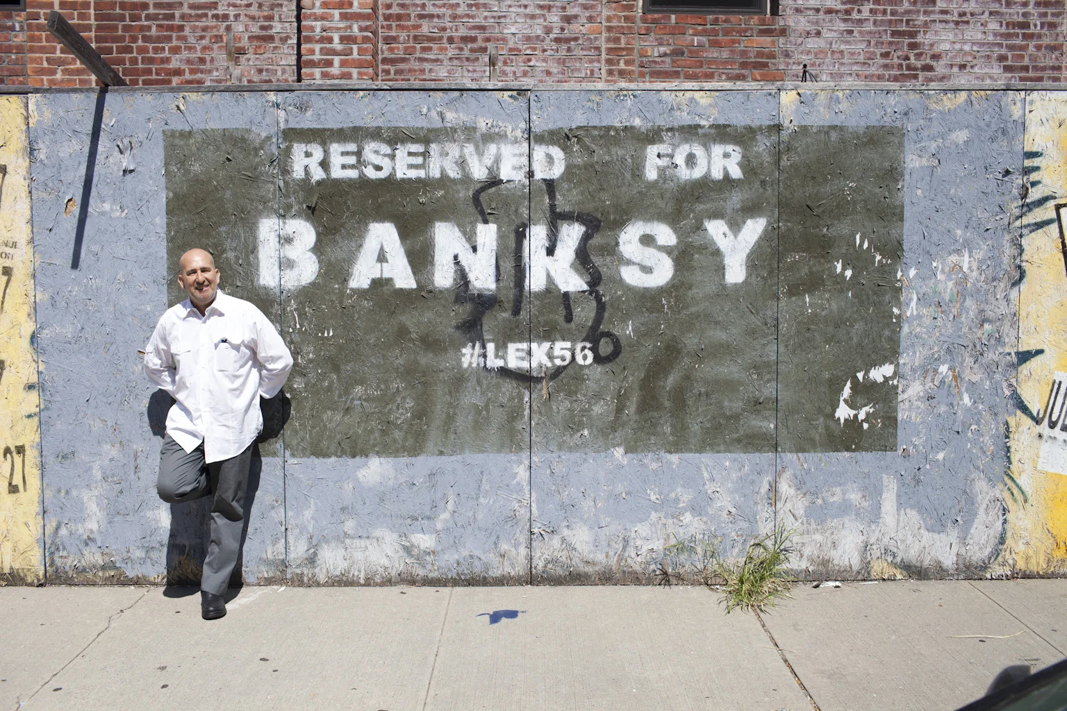 “Reserved for Banksy #LEX56”