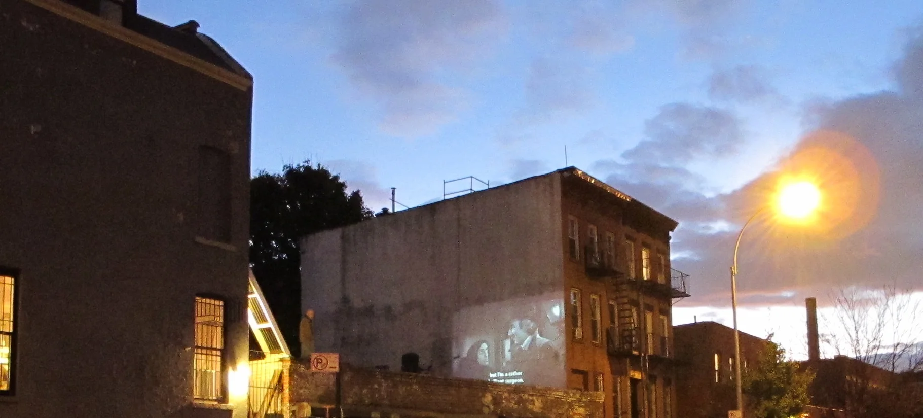Annual Halloween movie on our studio's roof