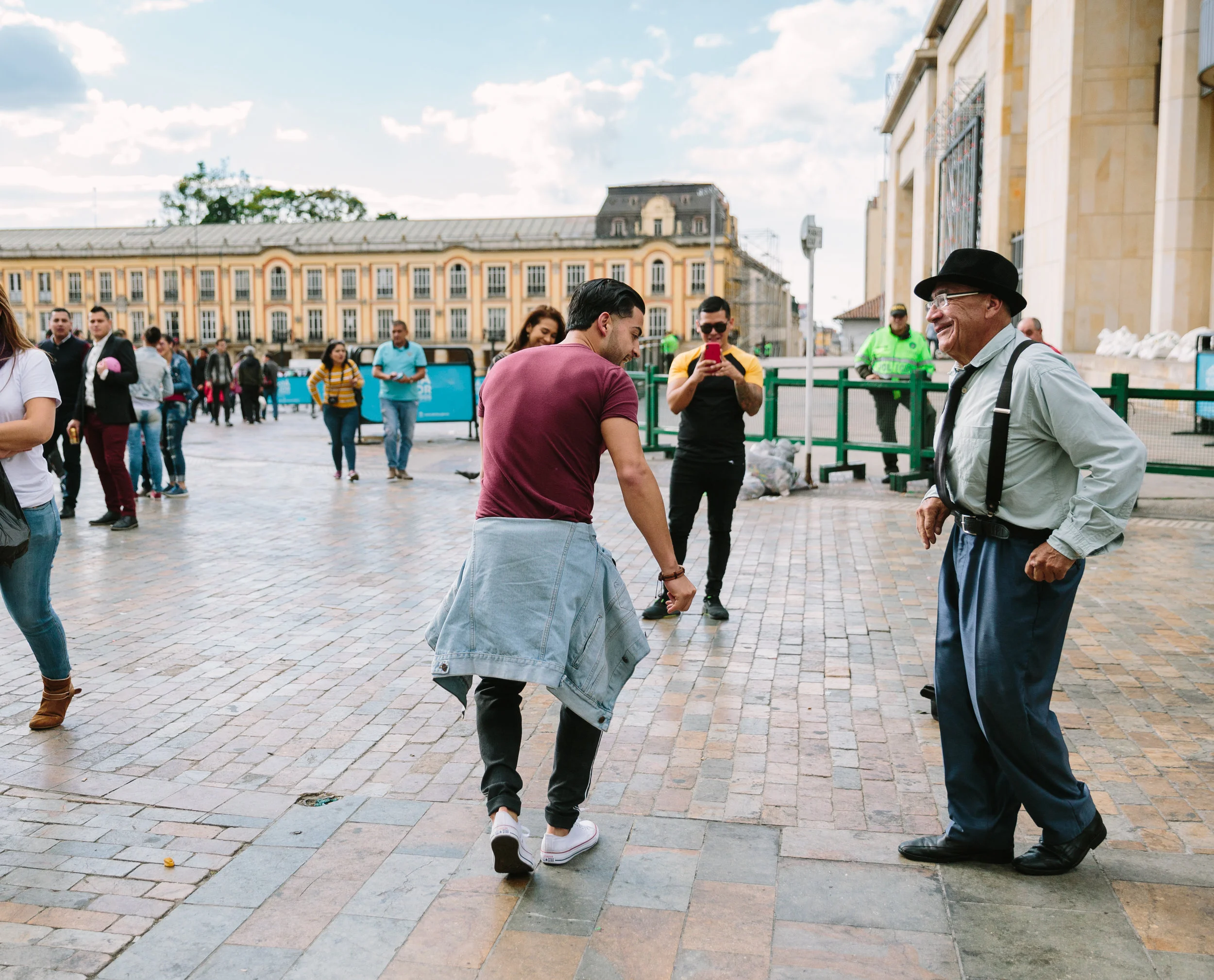 Dancing in Bolivar Square