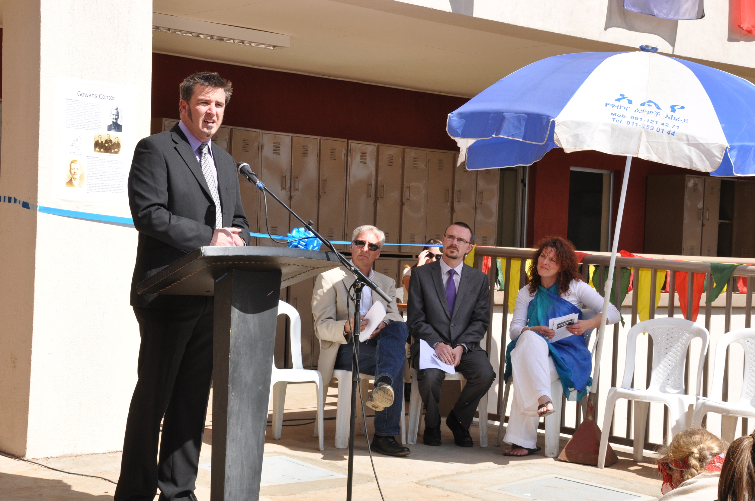 Bingham Academy Director, Brad Adams, leads the proceedings.