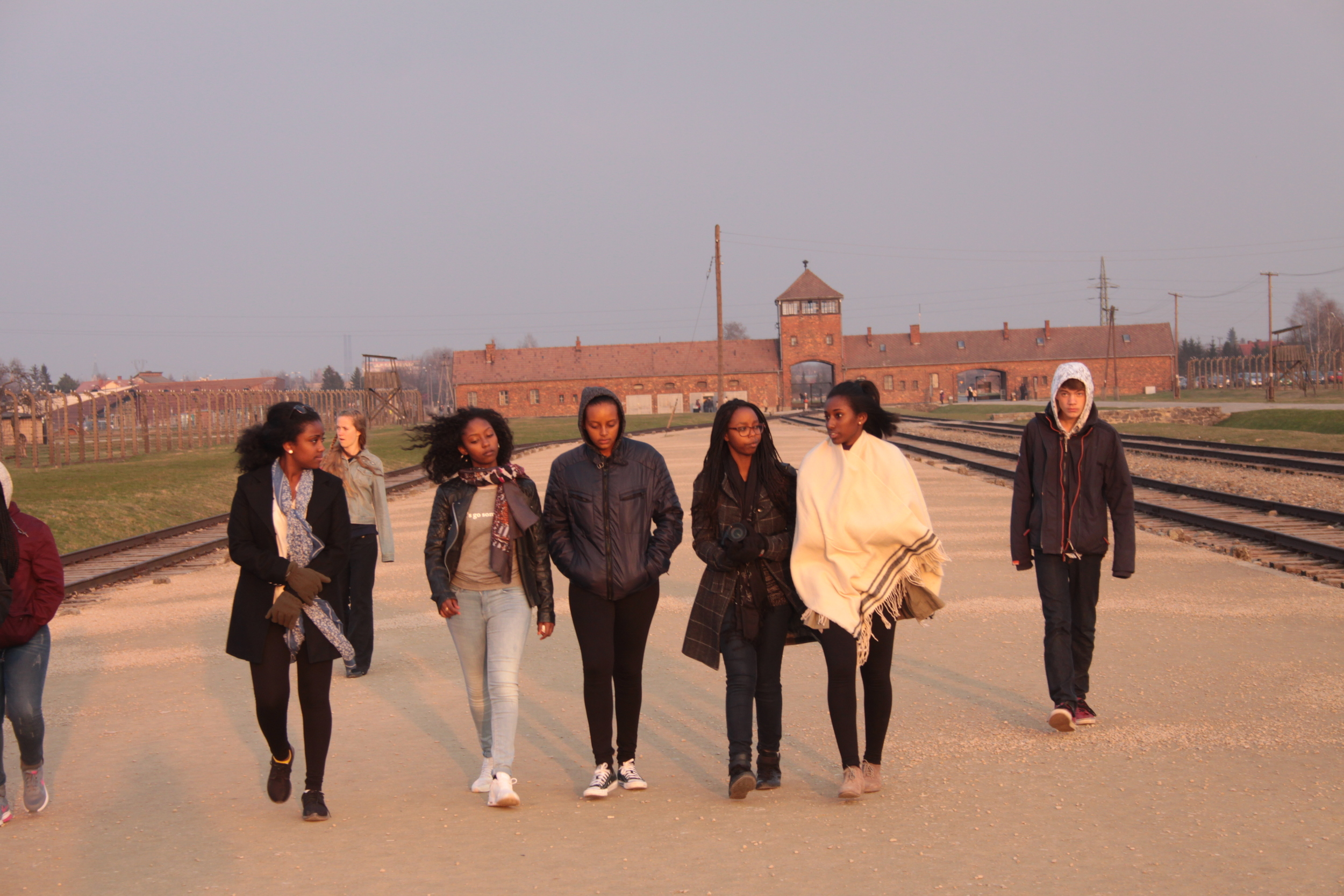 Outside Birkenau Death Camp, near Auschwitz  