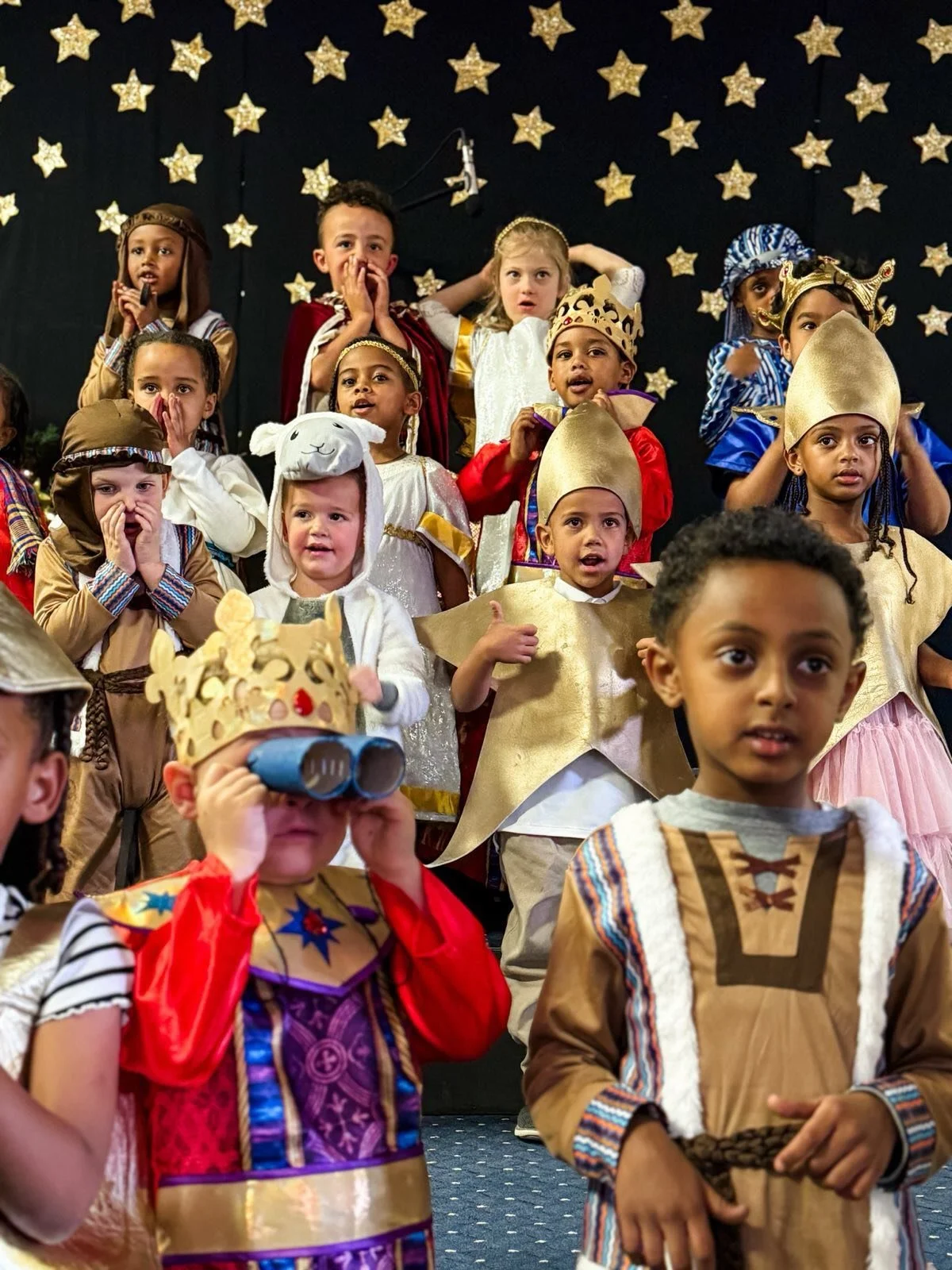 Our KG1 and KG2 students did a wonderful job in their Nativity performance! 🌟

With sweet songs, big smiles, and lots of courage, they brought the story to life and filled the room with joy.

So proud of our youngest learners and thankful to our tea