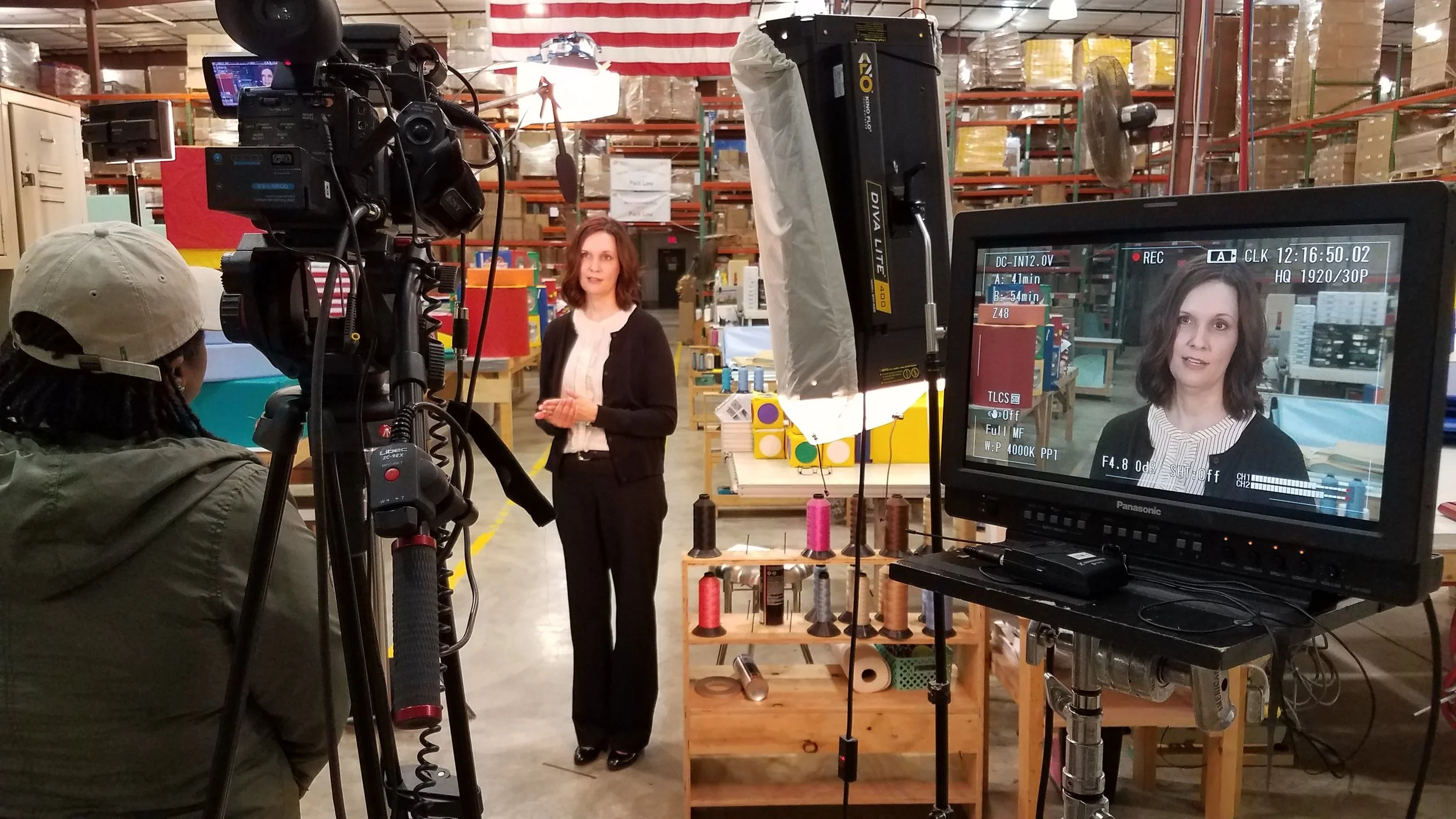 Interviewing VP of Marketing-Equipment Division, Kelly Madden