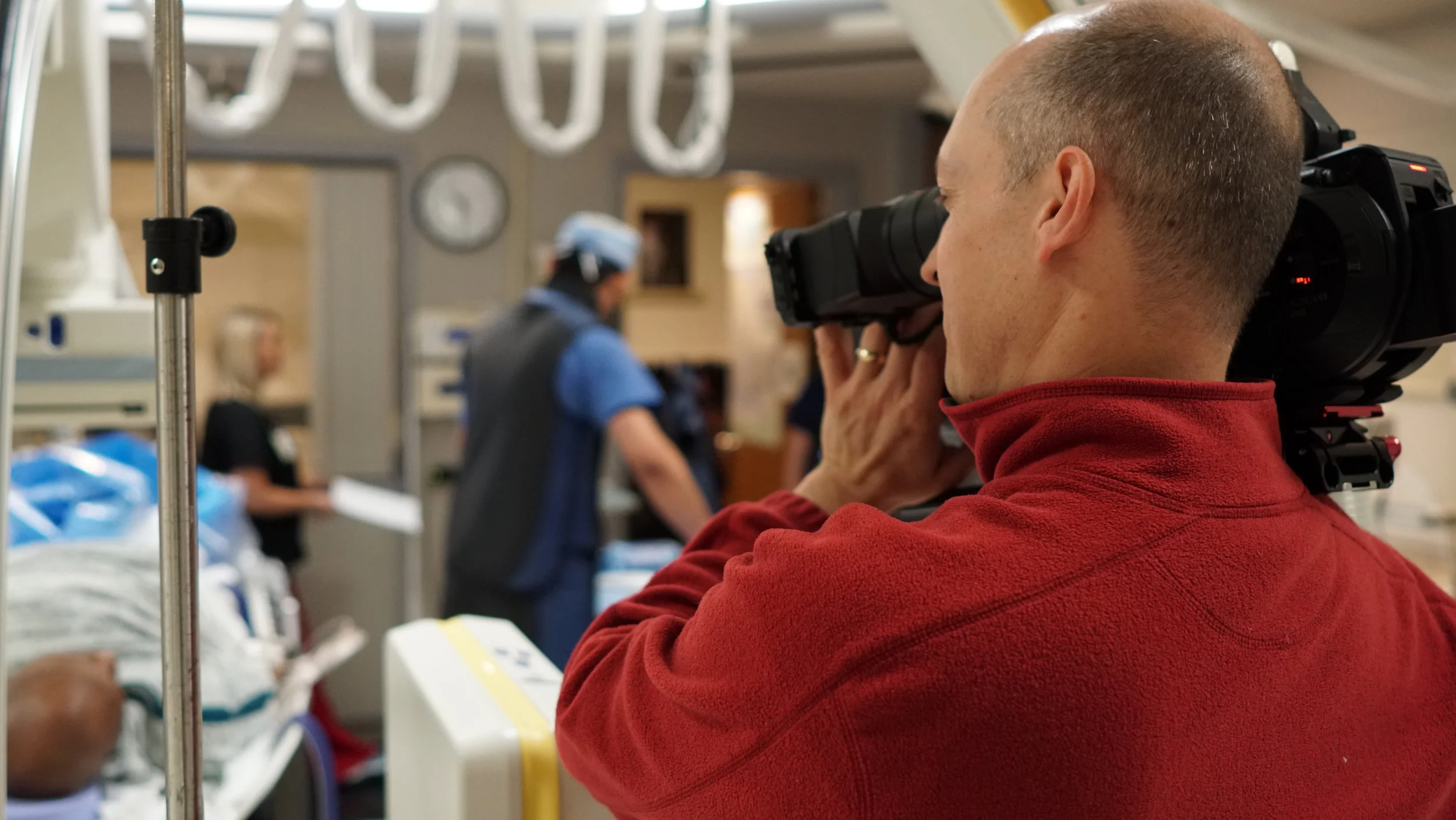 BTS with American Heart Association @ Barnes Jewish Hospital. (See previous post below titled "911, Whats your Emergency" for details on this live mock trial shoot!)
