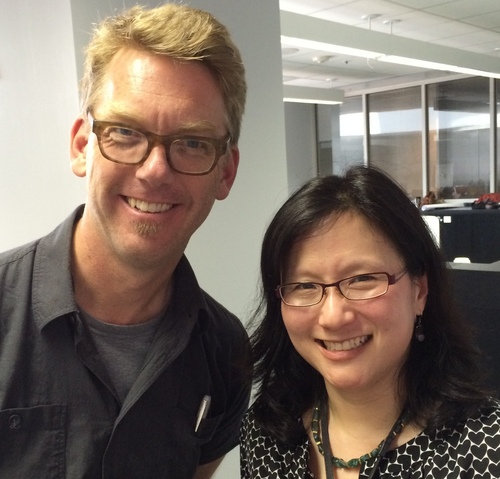 Doug Powell, Studio Lead at IBM Design, and Maria Yang in Austin, TX, May 2014