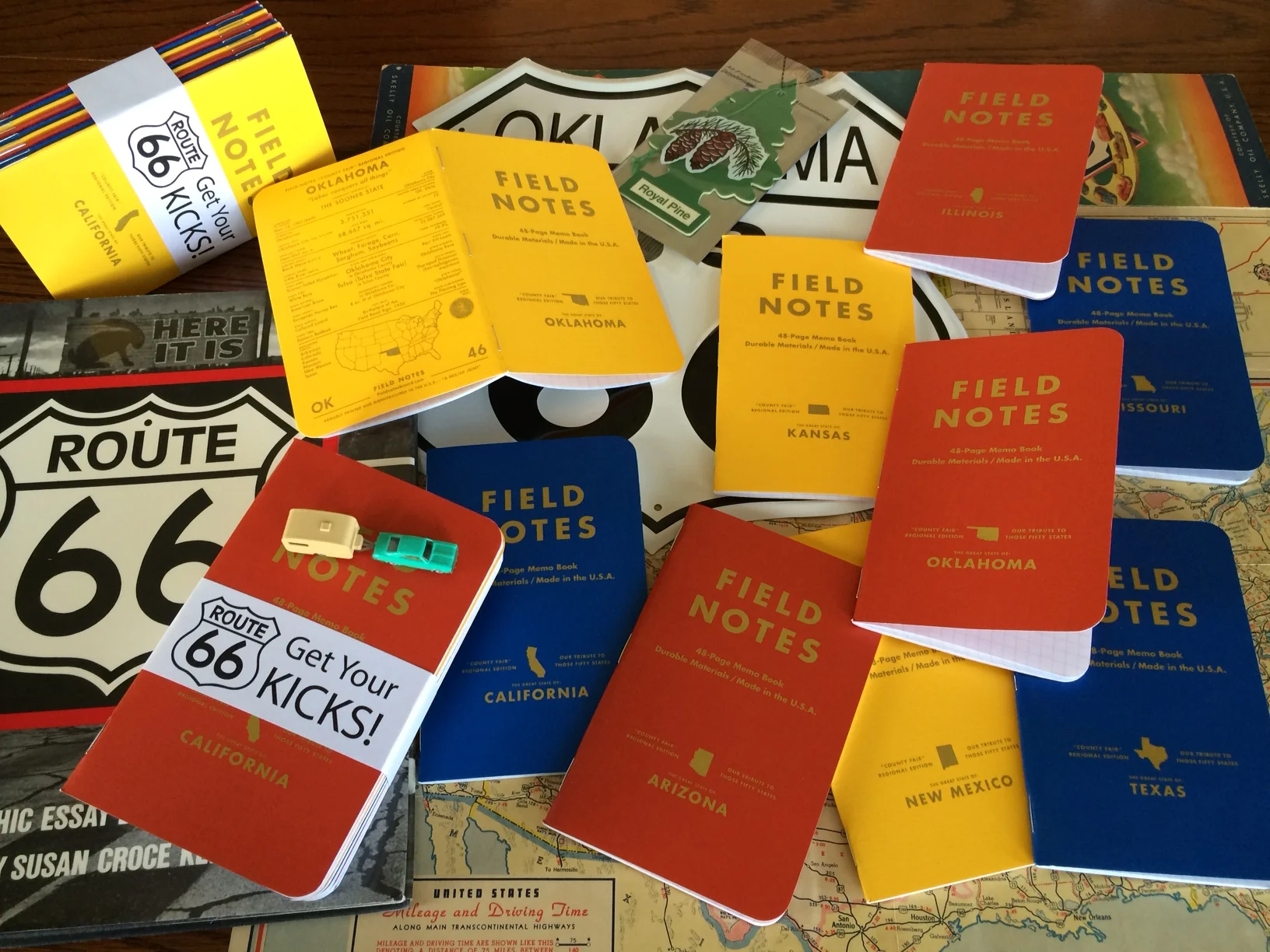 SPECIAL "ABOUT POPS" LIMITED EDITION FIELD NOTES ROUTE 66 BUNDLE