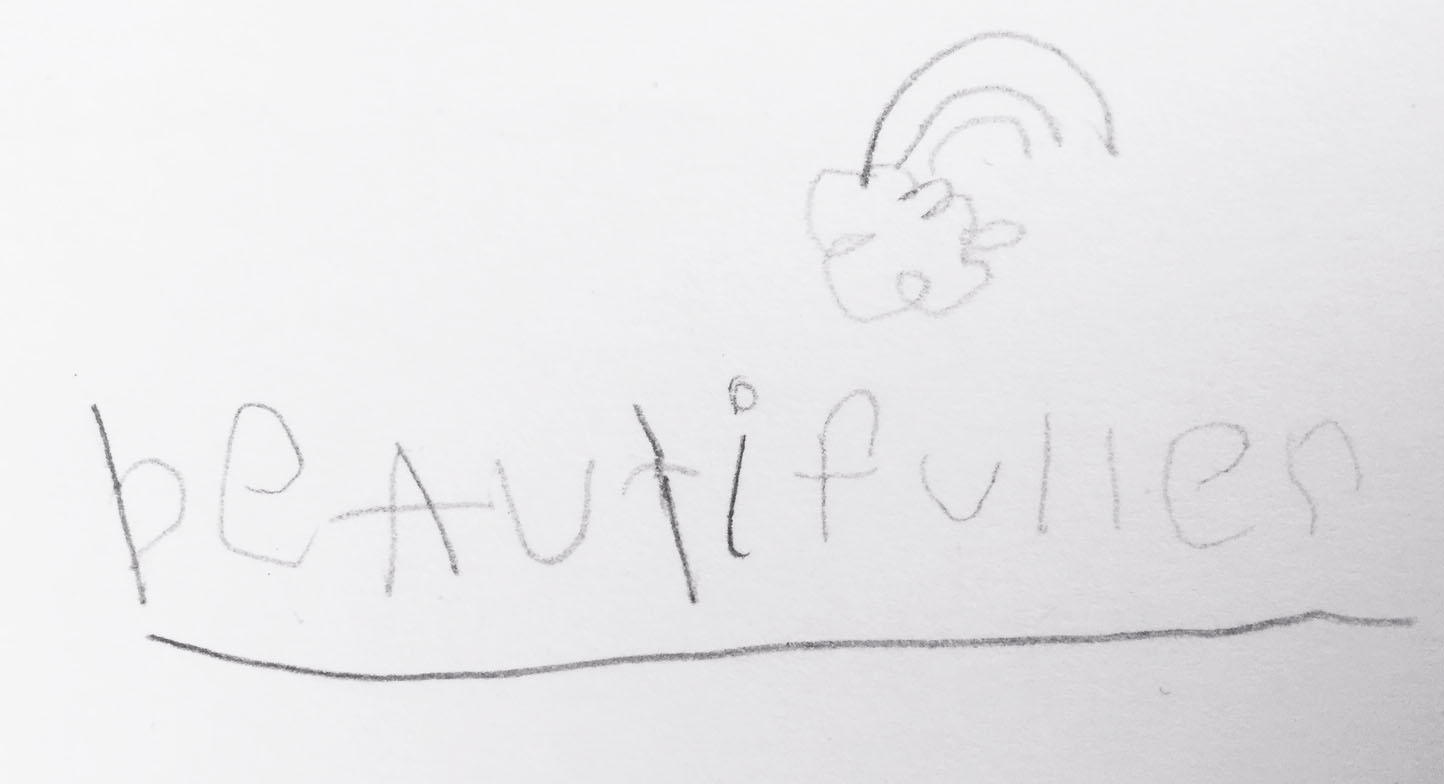 From the 5 year-old hand of Karlee Fuller