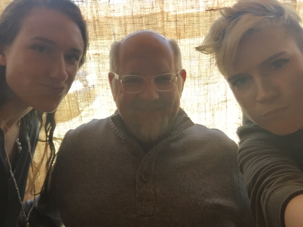 L to R: Molly, Pops, Kathleen. Now I know what to do when they say, "duck lips"!
