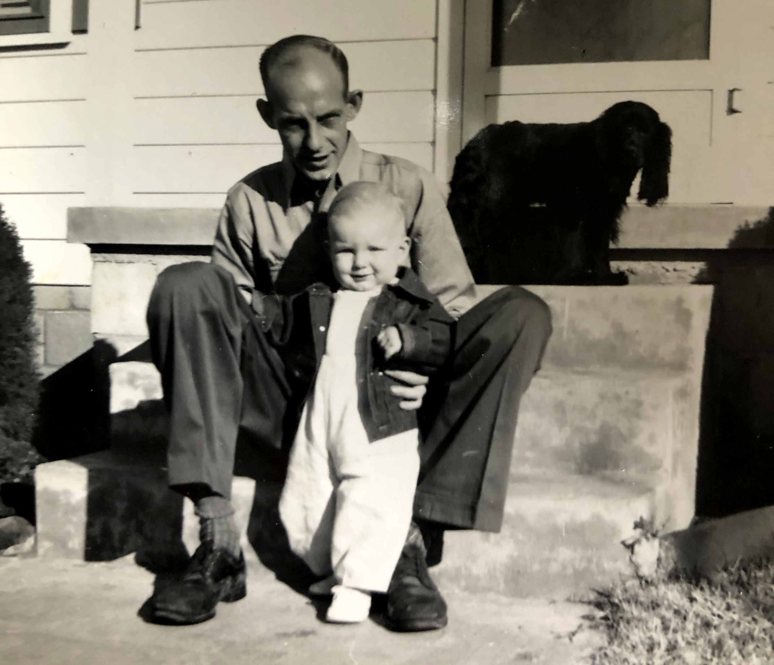 William Lee Fuller, David Lee Fuller and Calidonia the cocker spaniel