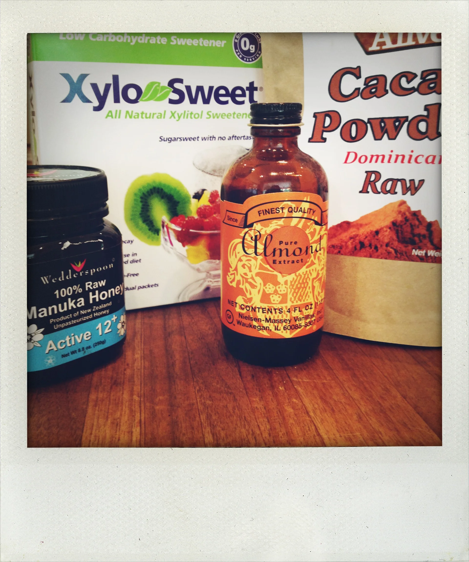Some of the ingredients used in a Cacao Smoothie