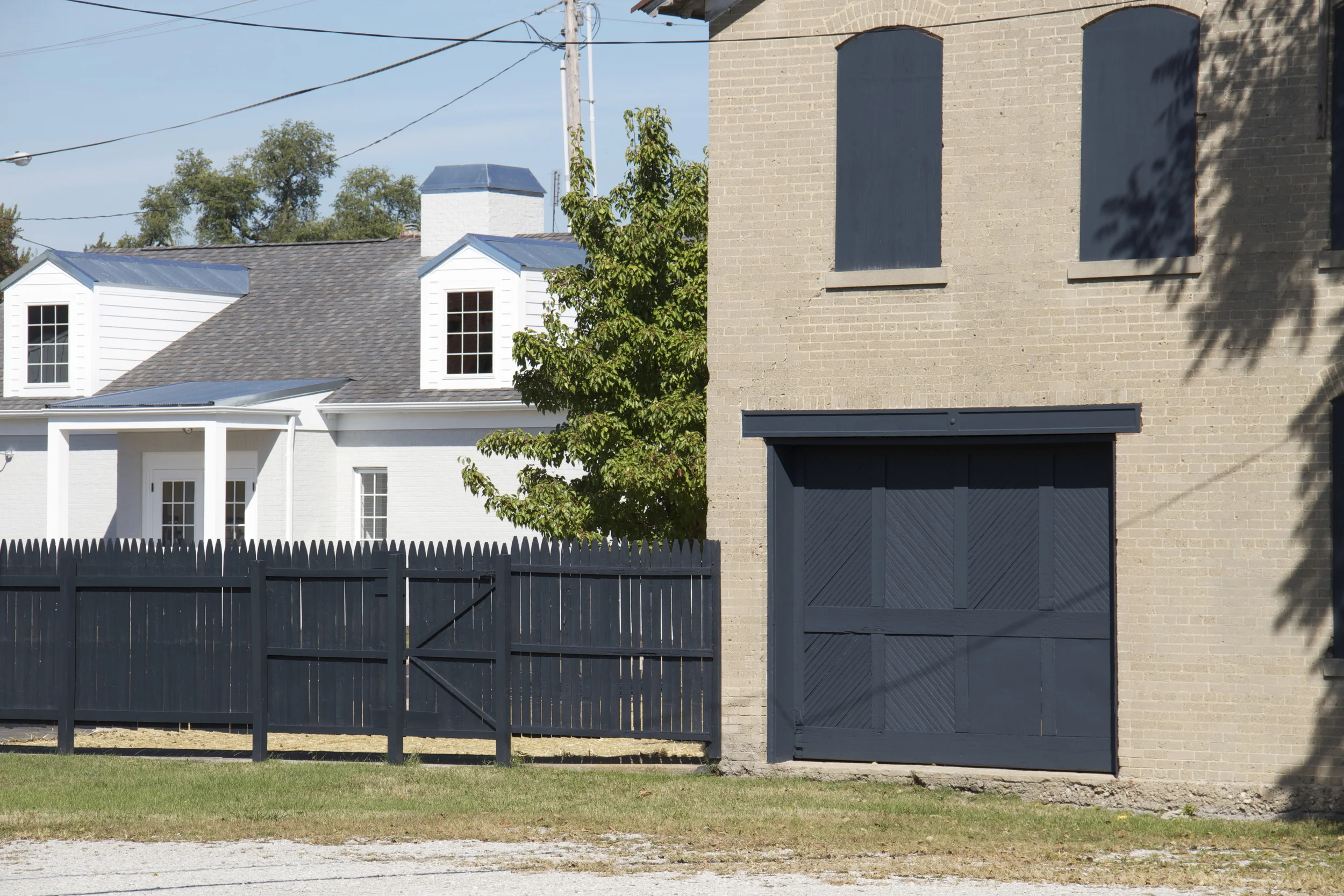 Side view of store and barn. Big plans for big fun in the barn!