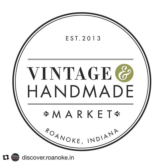 #Repost @discover.roanoke.in
・・・
📢 Calling all Makers, Crafters, Artisans and Vintage Curators &mdash; we're looking for vendors to participate in our Vintage &amp; Handmade Market on June 15th from 9a &ndash; 4p in Roanoke, Indiana! This outdoor ma