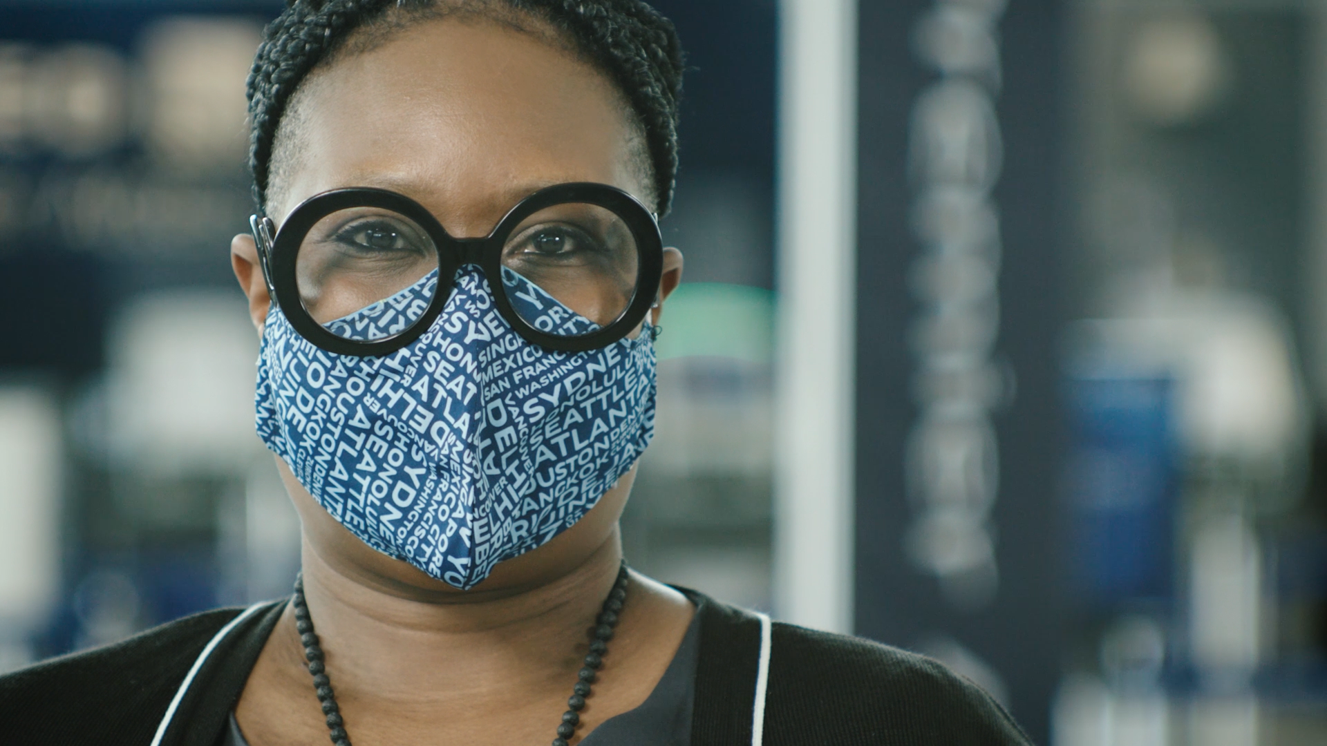 UNITED Airlines "I wear a mask"