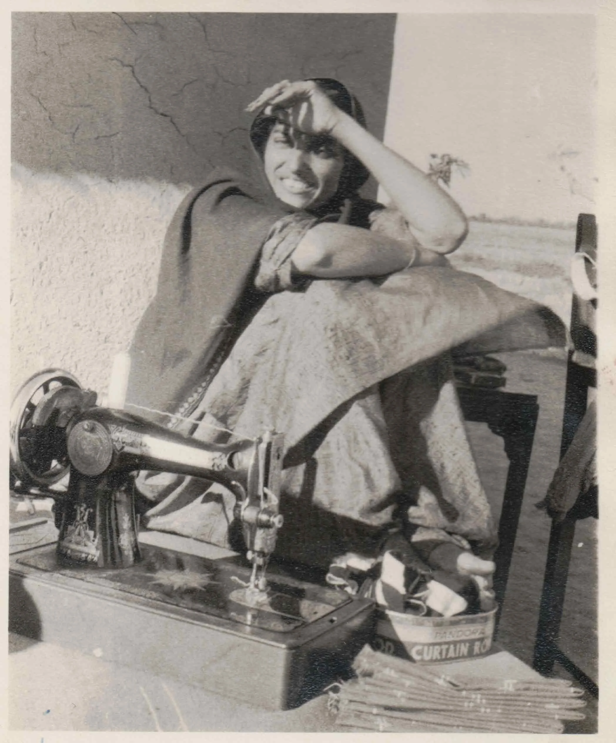 Sewing, Hari Farm - 1959