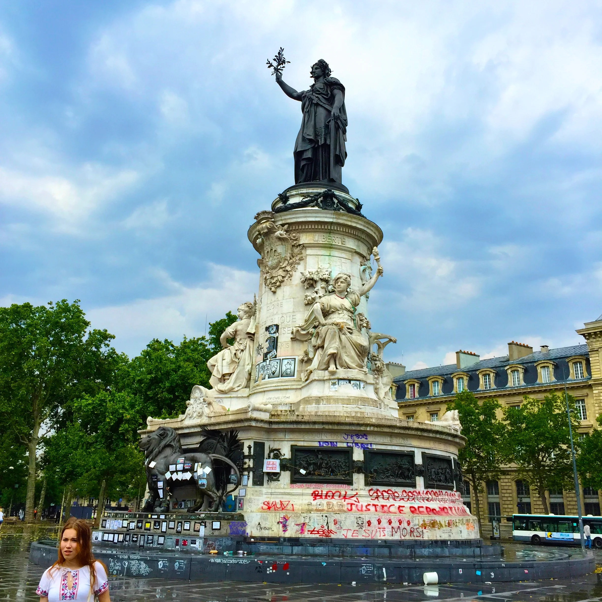 Place de la République, Paris 2015.