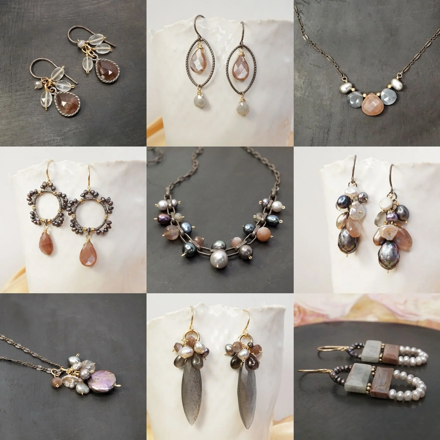 The Silk Gardens collection is available NOW! Head to www.calliope-jewelry.com to see all of the dreamy new pieces. 
Thank you so much for all of your support of my lil biz! Whether you&rsquo;re shopping, sharing, commenting, please know that it mean