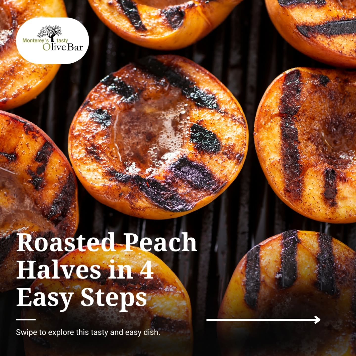 The absolute best way to enjoy a warm Friday evening! ☀️🍑 These Roasted Peach Halves are incredibly simple and the Aged Peach White Balsamic makes them taste truly special.

#Montereystastyolivebar #OliveBar #evoo ##canneryrow