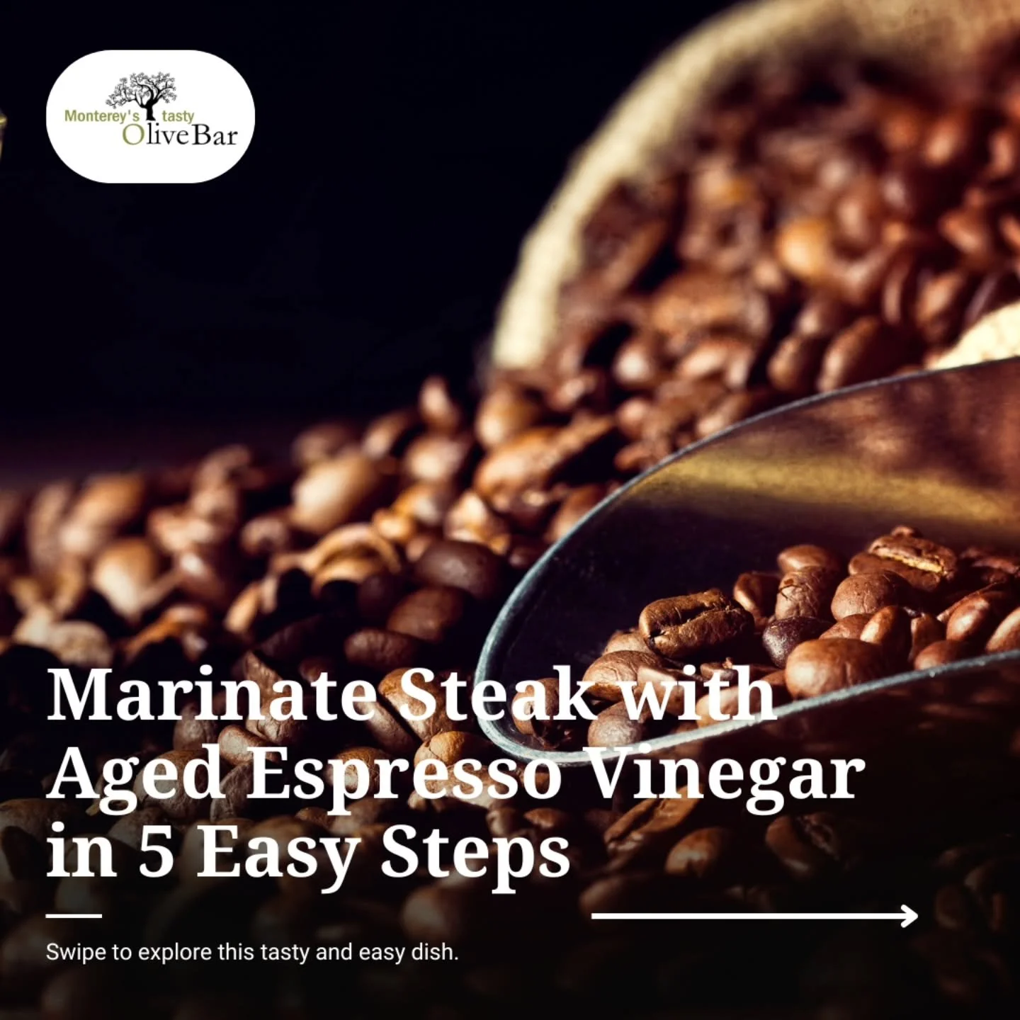 👨🏼&zwj;🍳 ​You don't need a pantry full of spices for a gourmet steak night. All it takes is the perfect pair: Aged ☕️ Espresso Balsamic for a deep, slightly sweet crust, and 🫒 Garlic Olive Oil for a savory, aromatic base. That's it. A simple mari