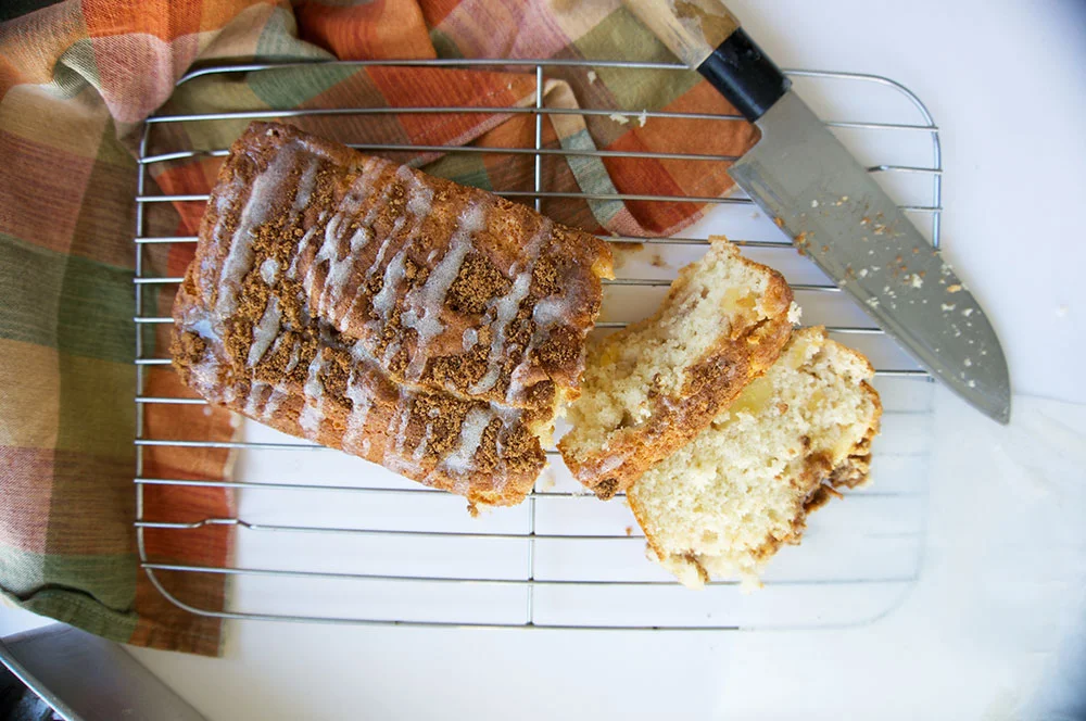 Apple Fritter Bread || Haute in Paradise || Quick Bread || cakebreadapplefritter.jpg