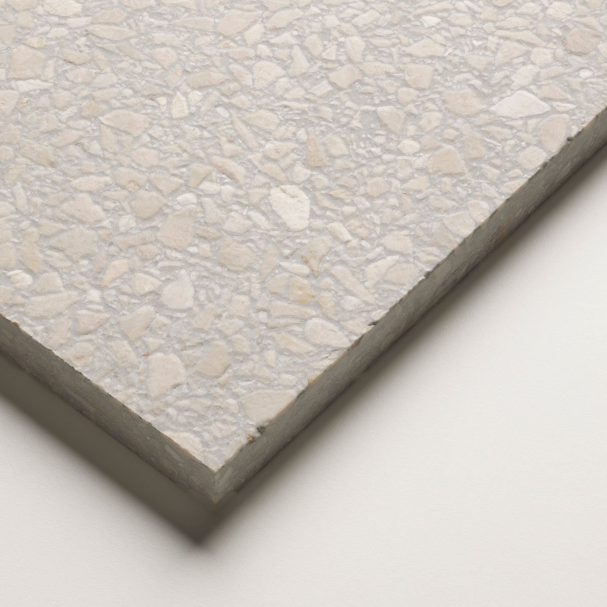 Close up of Fibonacci Husk terrazzo