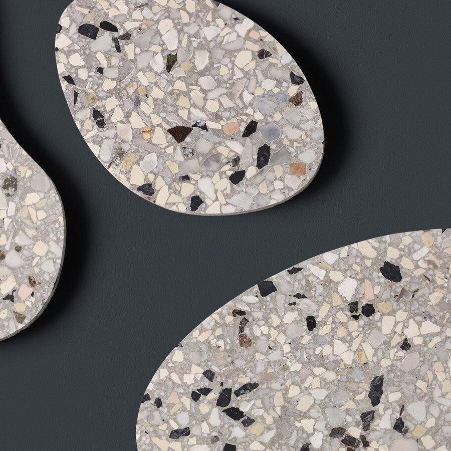 Various shapes of Fibonacci Ghosted terrazzo