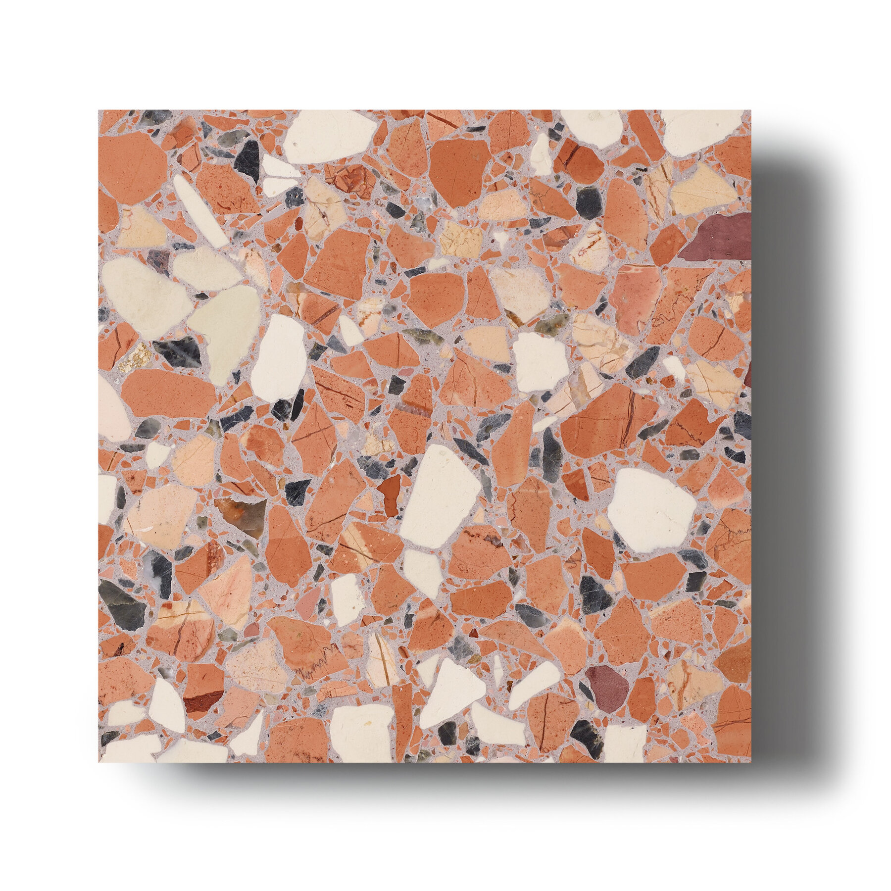 Sample of Fibonacci Fatima's Reflection terrazzo tile