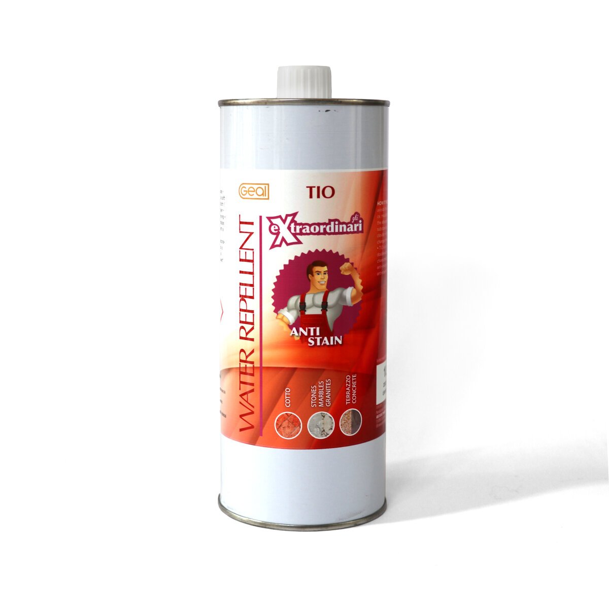 Geal water and stain repellent for terrazzo tiles and slabs
