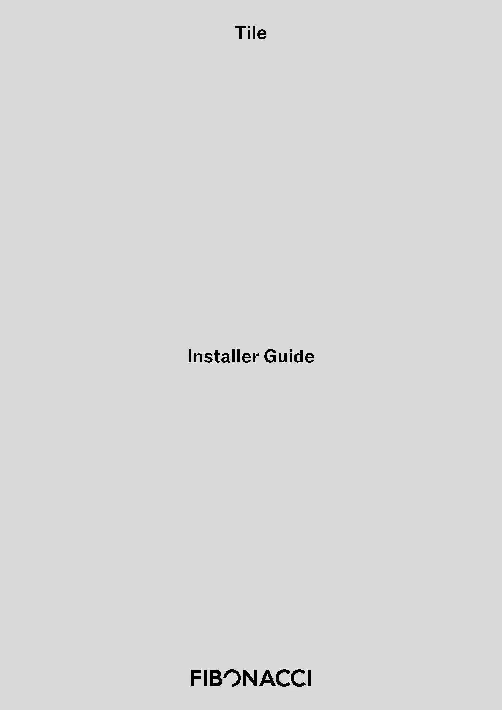 Tile Installer Guide ⤓