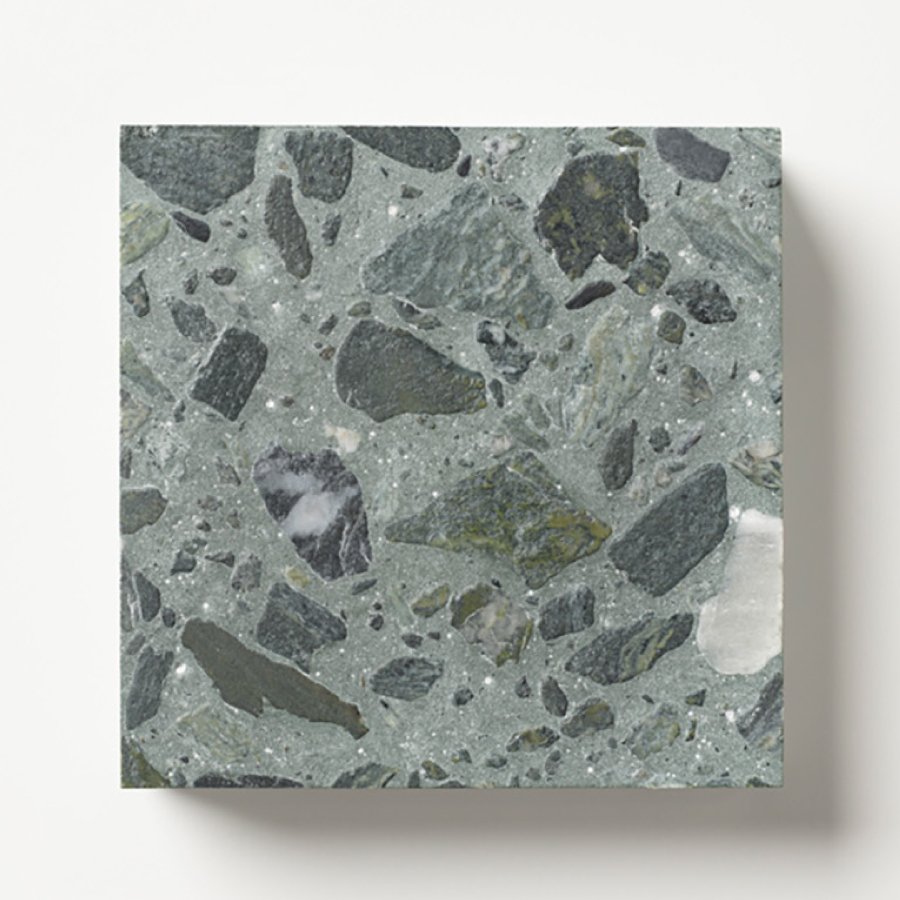 Sample of Fibonacci Slipstream terrazzo slab