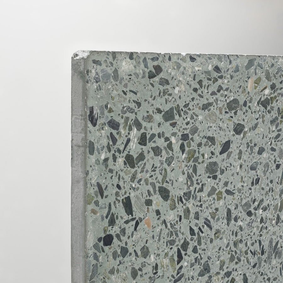 Close up of Fibonacci Slipstream terrazzo