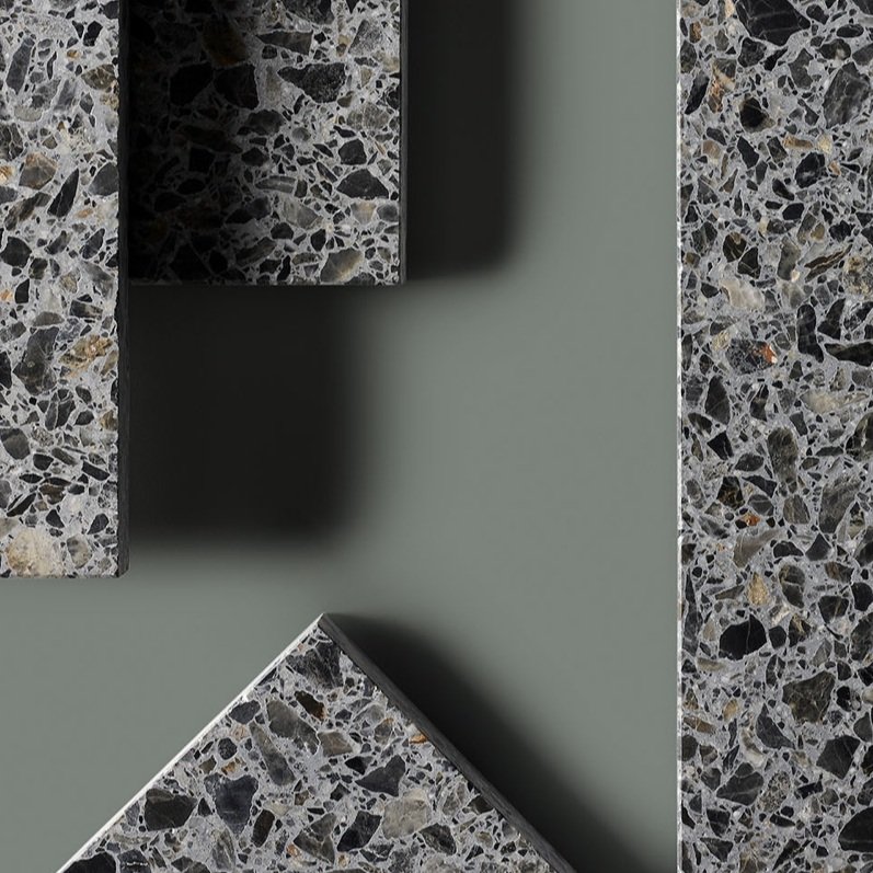 Various shapes of Fibonacci Eventide terrazzo