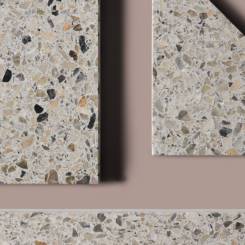 Various shapes of Fibonacci Naturaliste terrazzo