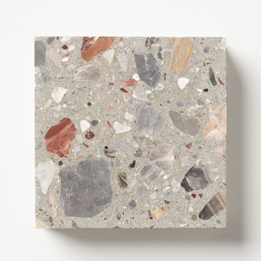 Sample of Fibonacci Spicy Denim terrazzo