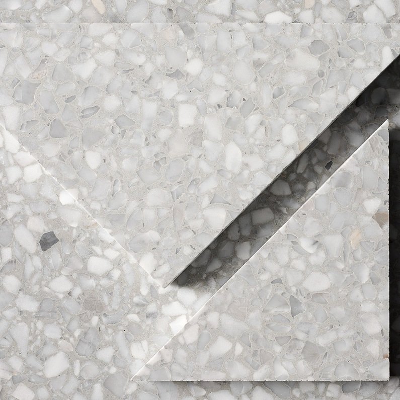Various shapes of Fibonacci Flannel Flower terrazzo
